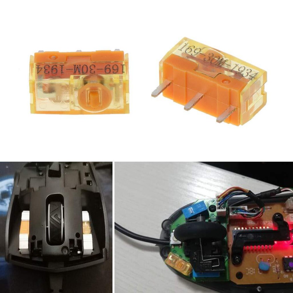 2pcs TTC Dustproof Gold Mouse Micro Switch Micro Button Gold Contactor 30 Mil...