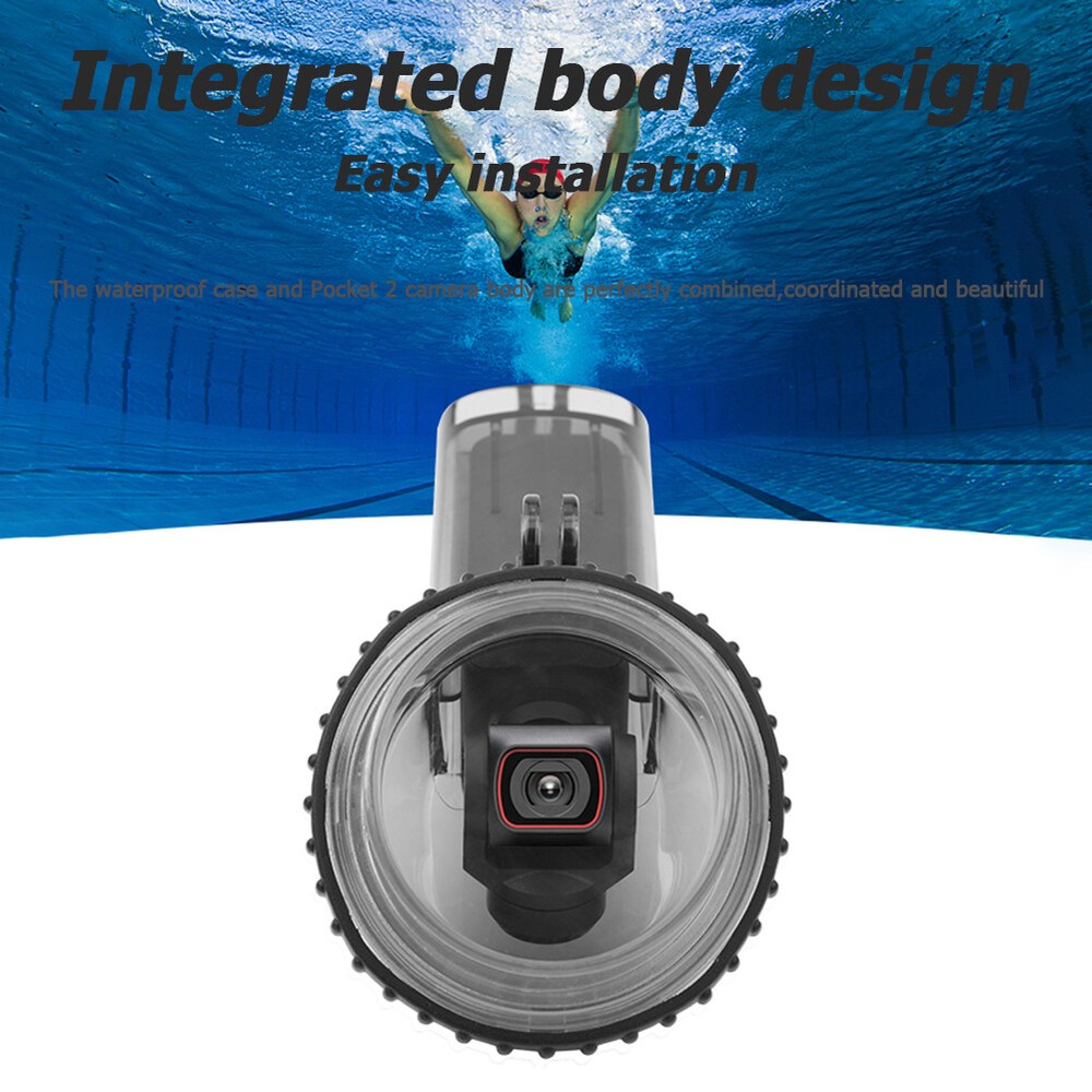 60M Waterproof Case Protective Housing Shell for DJI Pocket 2 Diving Camera