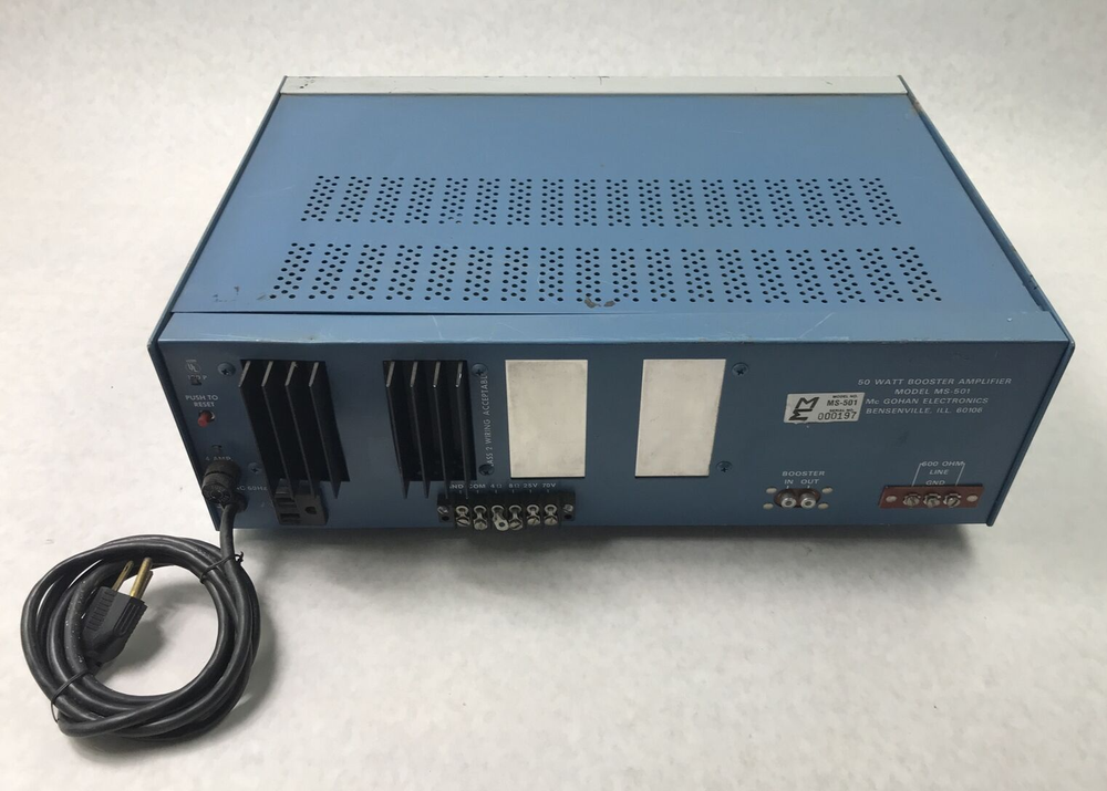 McGohan Electronics MS-501 Booster Amplifier 50 Watts