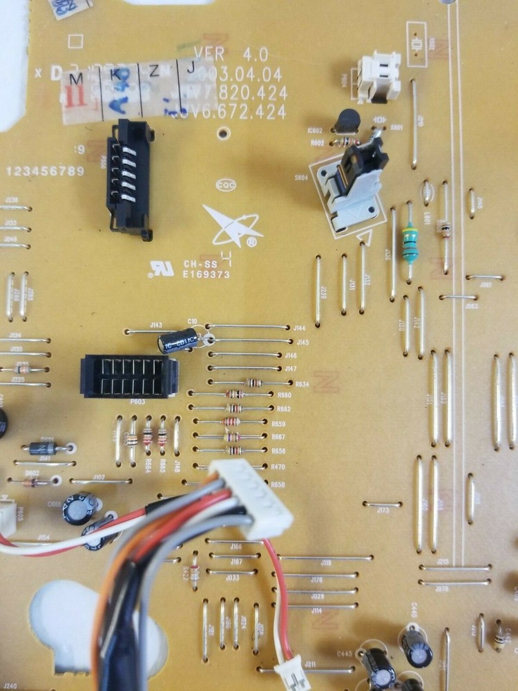 APEX ADV-3750 VCR & DVD Player MAIN PCB BOARD w Inputs Working