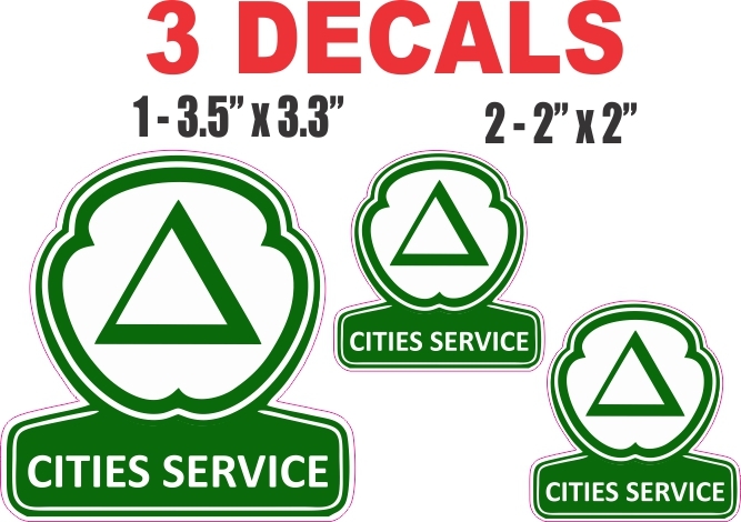 3 Cities Service Vinyl Decals