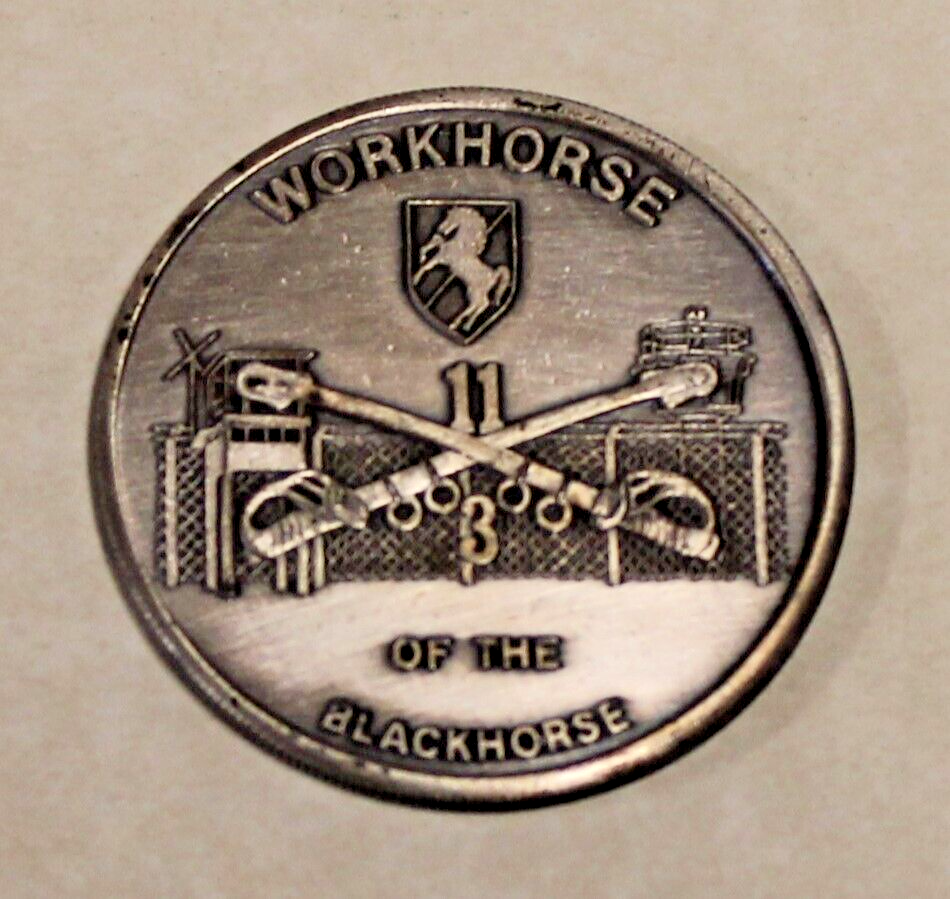 Commander 11th Armored Cavalry 3rd Squadron Army Challenge Coin