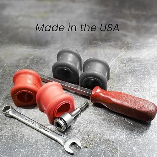 4PC Front Sway Bar Stabilizer Link Kit + CODE RED Front Link & Bushing Kit