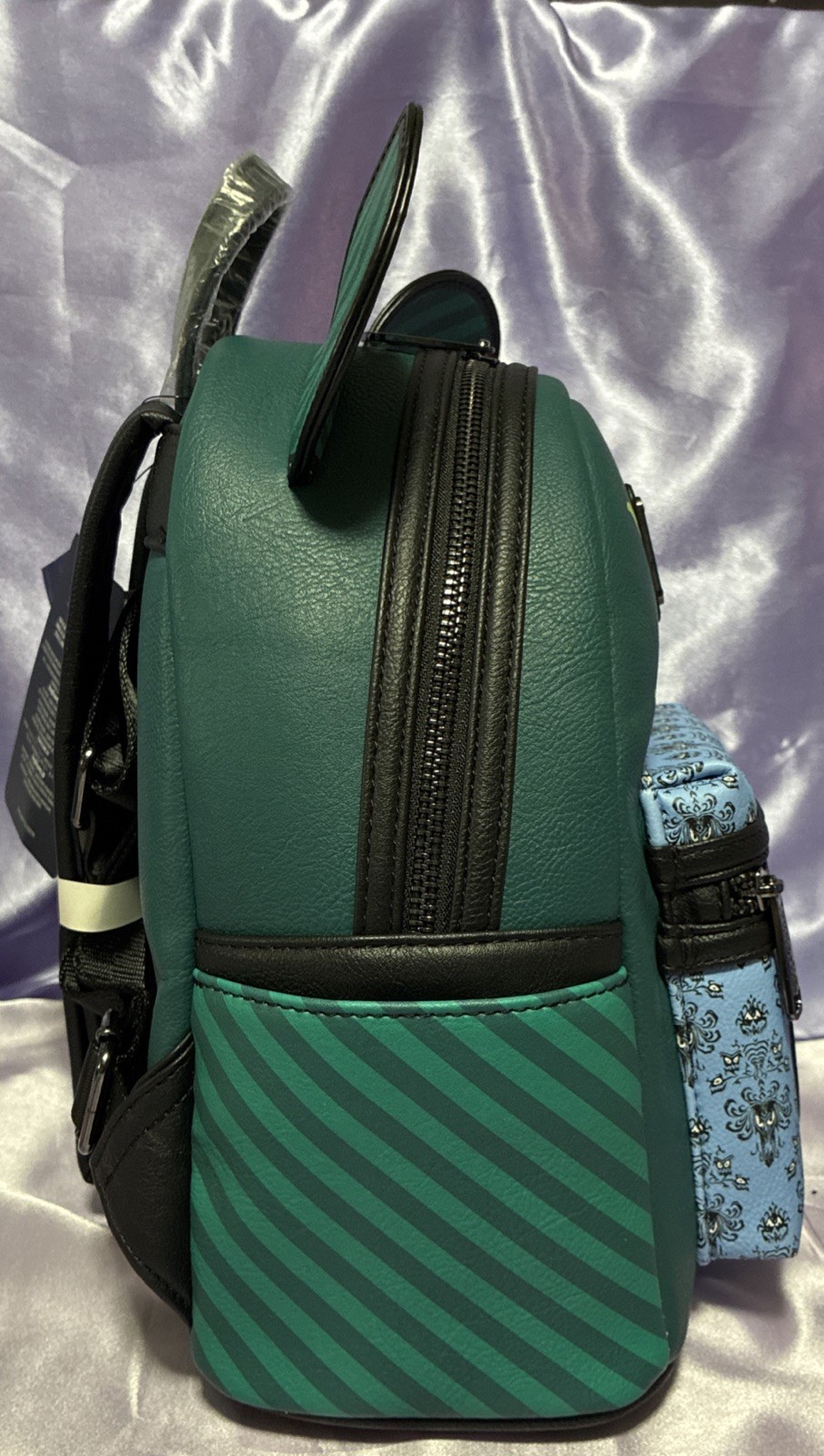 Disney Haunted Mansion Mickey Loungefly Mini Backpack 50 Years Main Att GITD NEW