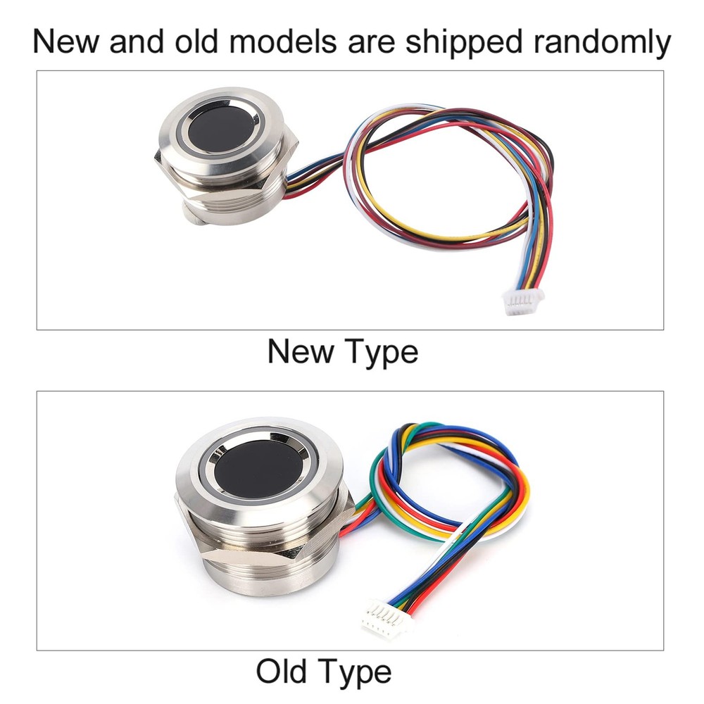 Circular Fingerprint Module, Fingerprint Scanner with 2 Color Indicator Light...