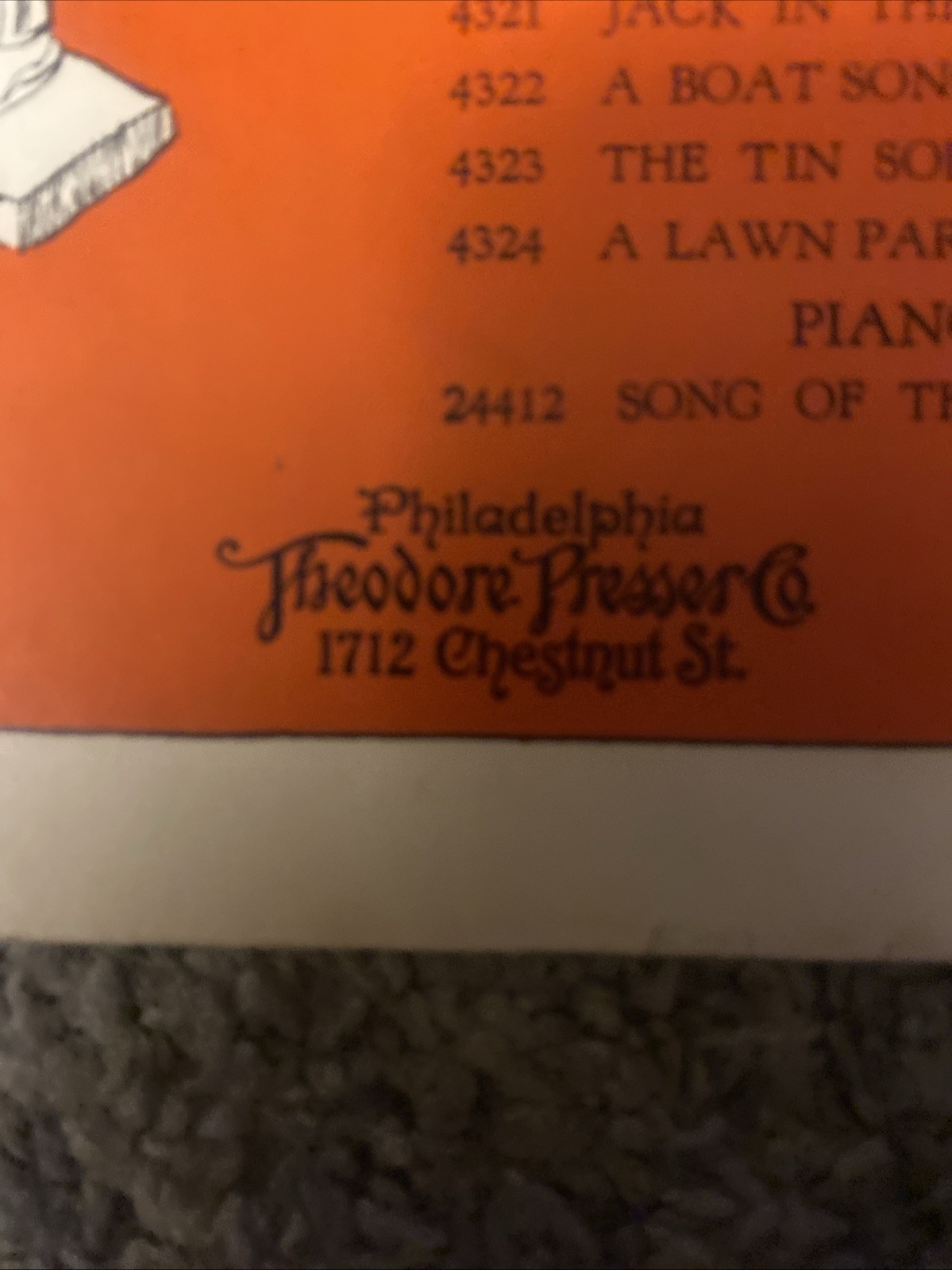 Antique 1903 Piano Sheet Music “ The Song Of The Katydid”