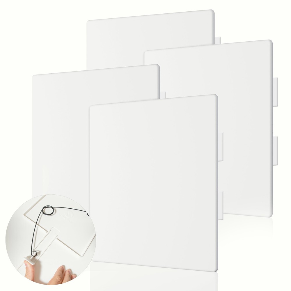 Morvat 12x12 Adjustable Spring Access Panel for Drywall & Ceiling, 4 Pack