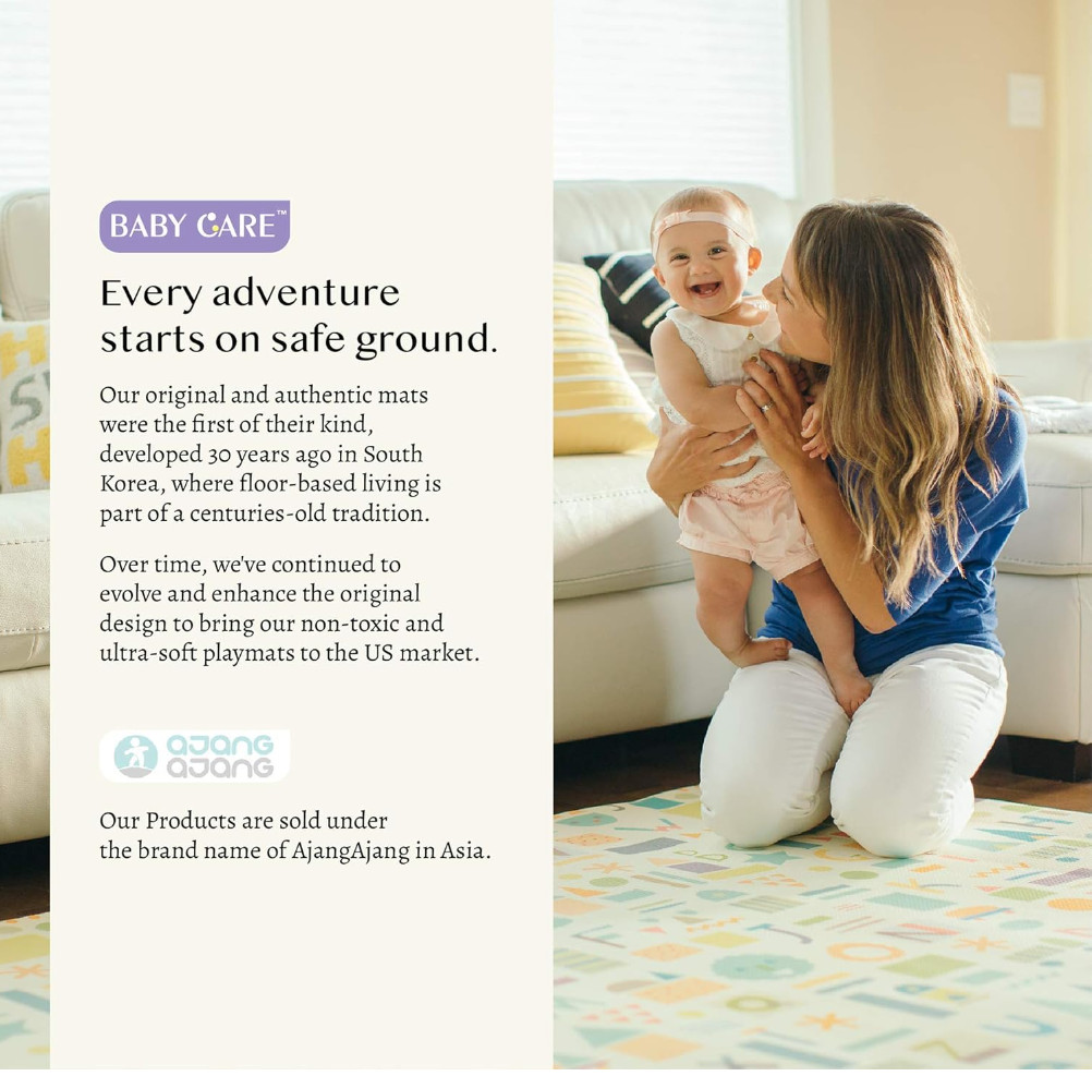 Baby Care Play Mat (Large, Zig Zag - Black) 82'' x 55'' Origina) (Open Box)L045