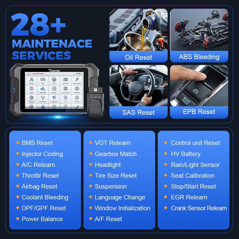2025 VDIAGTOOL VD80BT LITE OBD2 Scanner Bidirectional Diagnostic Tool ECU Coding