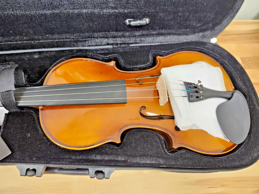 Stagg VN-4/4 EF Solid Maple 4/4 Student Size Violin Ensemble with bow and case