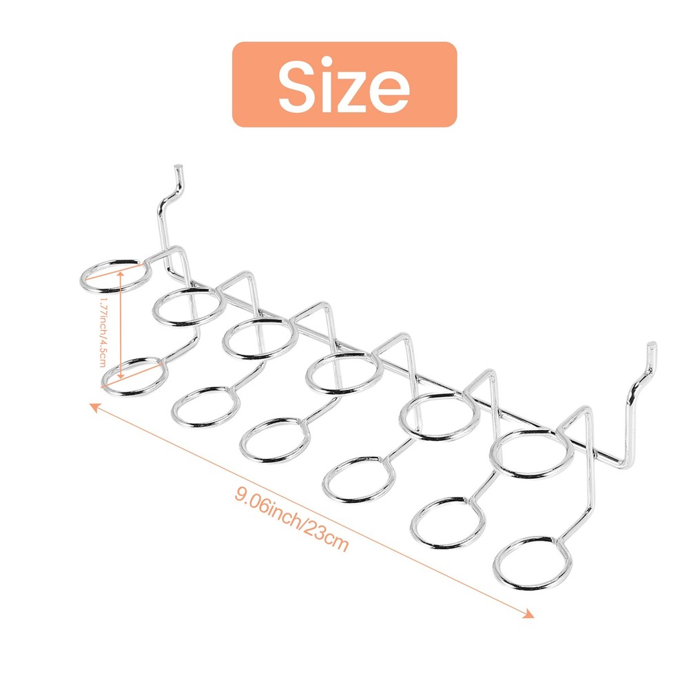 2 Pcs Screwdriver Holder Pegboard Multi-Tool Holder Accessory Pegboard7306