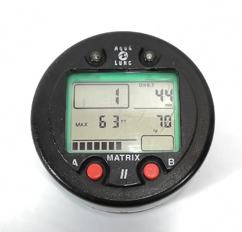 Aqua Lung Matrix 2 Scuba Dive Diving Computer Puck Module with Manual #768