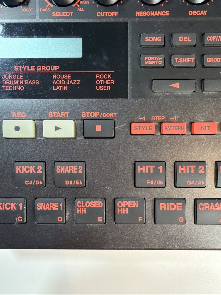 BOSS Dr. Groove DR 202 Drum Machine (LCD SCREEN DOES NOT WORK)