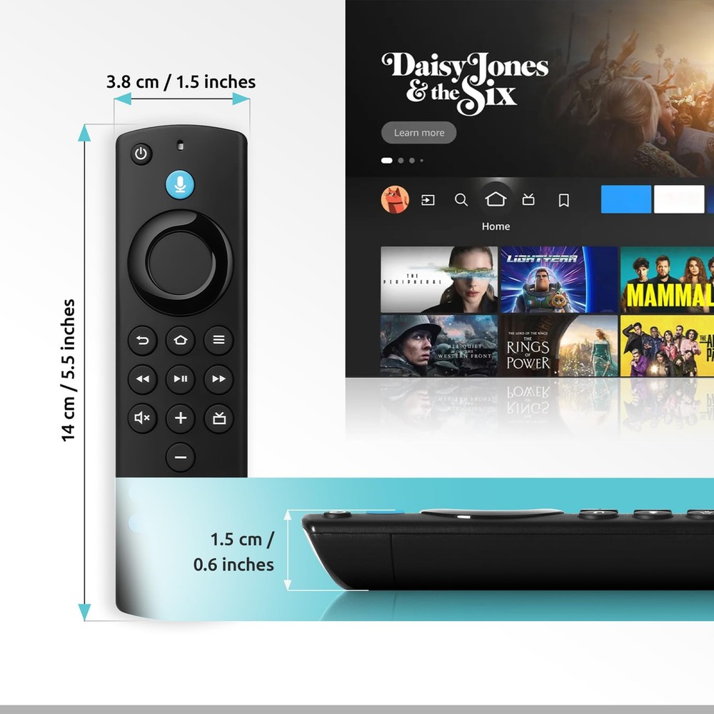 Replacement Firestick Remote Control Compatible with Midnight Black