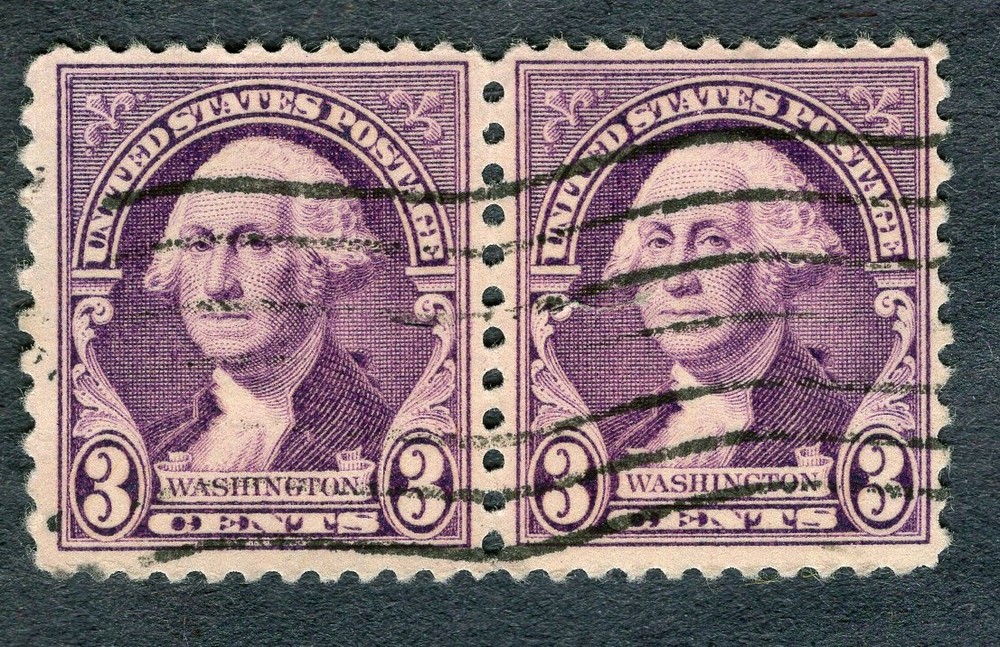 1932 Stamp #720 Pair George Washington Used