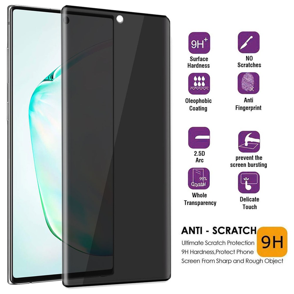 For Samsung Galaxy Note 10 /Note 10 Plus Privacy Tempered Glass Screen Protector