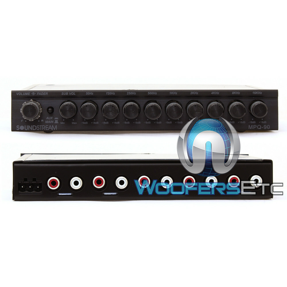SOUNDSTREAM MPQ-90 9-BAND PARAMETRIC EQUALIZER 8 VOLTS MAX OUTPUT for AMPLIFIER
