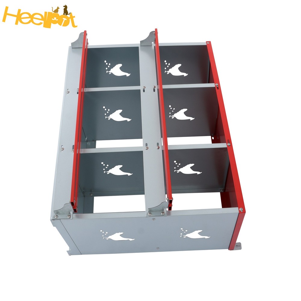 High Quality Materials Chickens Egg Laying Box 6 Compartments Nesting Box