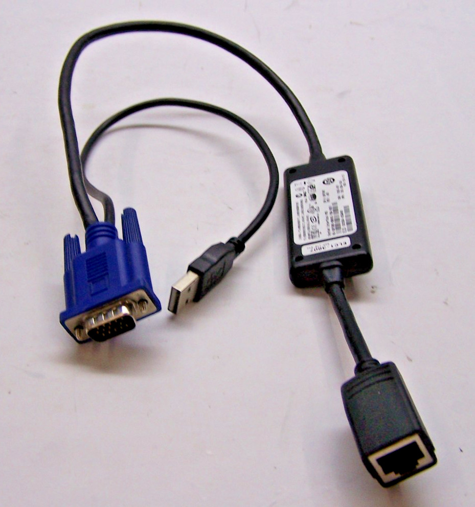 Dell System Interface Pod KVM Switch USB Virtual Media Module Cable DP/N OUF366