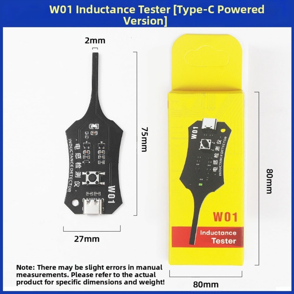 Compact Inductance Tester for Mobile Phone Repair and Electronics Engineers Use