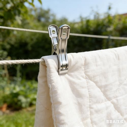 40 PCS Stainless Steel Greenhouse Clamps, Strong Grip Metal Clips for Garden -