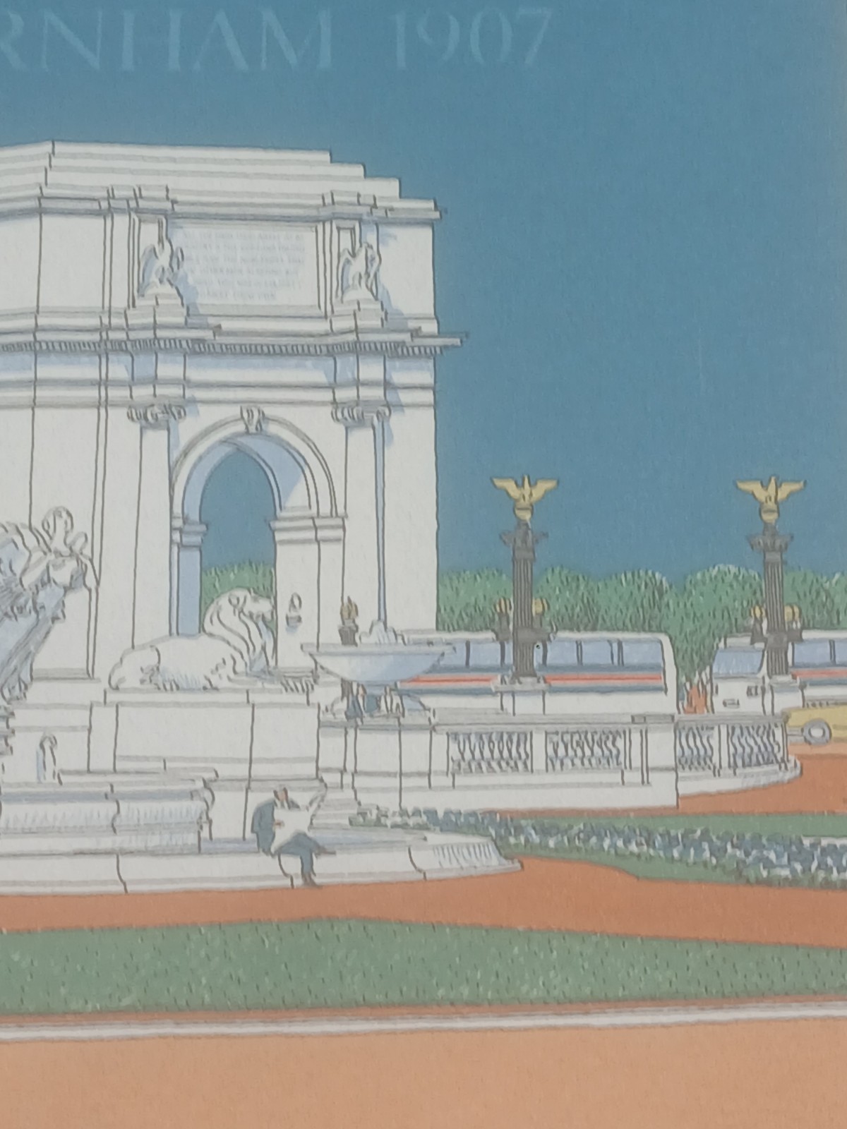 Union Station 1988 Print Carlos Diniz 1908 Print Washington D.C. 39 X 25 1/2