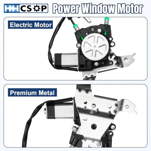 Rear Left Driver Side Power Window Regulator with Motor Compatible with Chevy