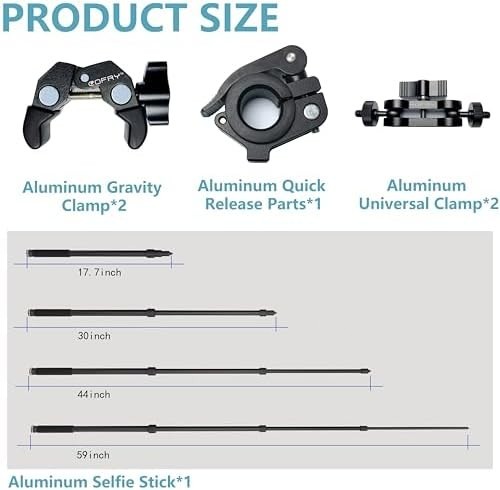 360 Motorcycle Mount Kit, Universal Adjustable Motorcycle Camera Mount for motor