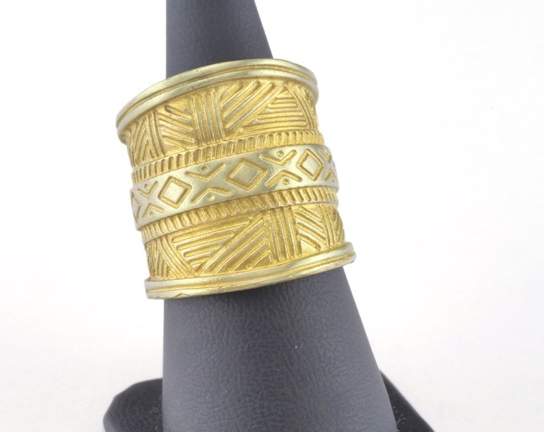 Adjustable Ring Raw brass (18mm 8US inner size) 2654