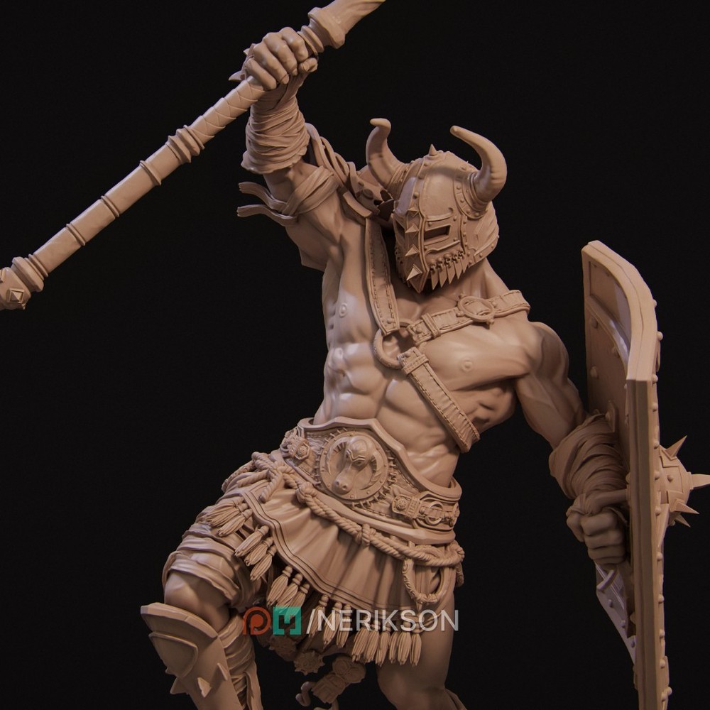 Gladiator Brute by Nerikson | Diorama | D&D | DnD | Print on Demand