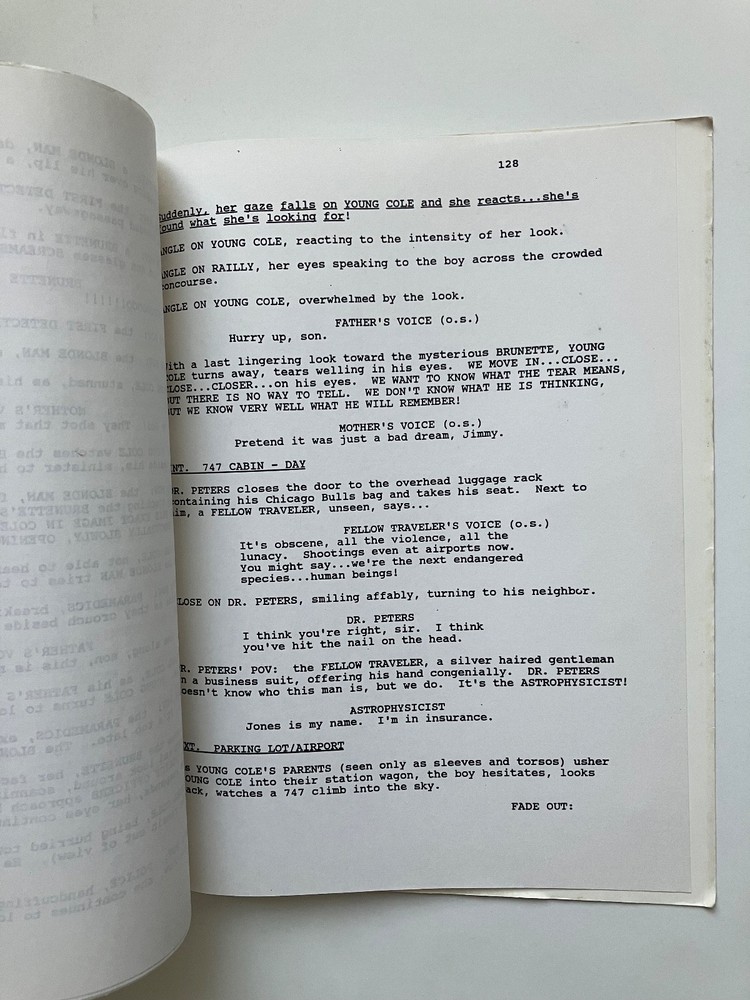 'TWELVE MONKEYS' (1995) AUTHENTIC PROD SCRIPT! NOT A REPRINT. GILLIAM CLASSIC!