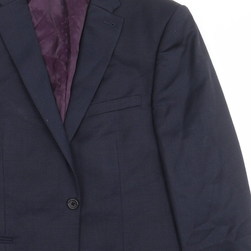 NEXT Mens Blue Wool Blend Suit Jacket Size 42
