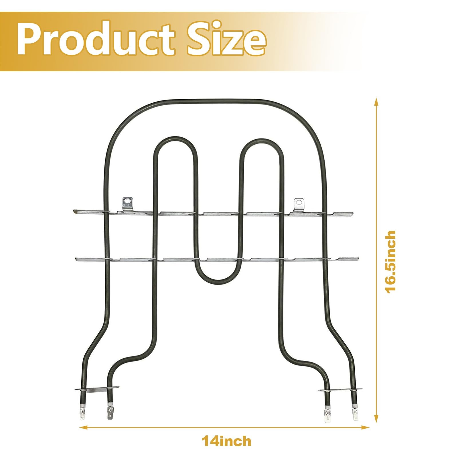 Upgraded WP9760774 Oven Range Broil Element Replacement for Whirlpool 8301514...