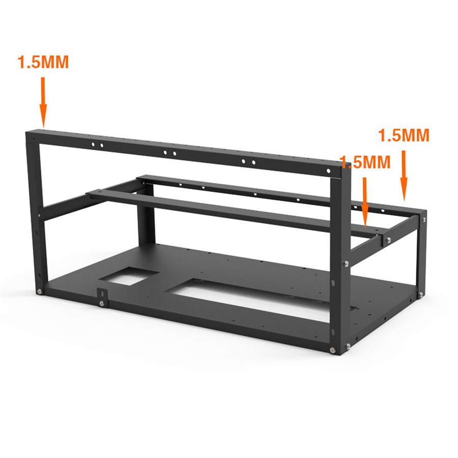 Heighten For ETH BTC Ethereum 6/8 GPU Open Air Mining Rig Frame Case Computer