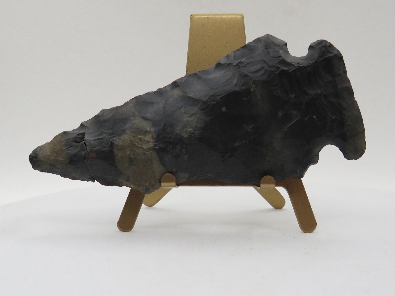 3½" SIDE NOTCHED INDIAN ARROWHEAD - AUTHENTIC with GREAT COLOR! *