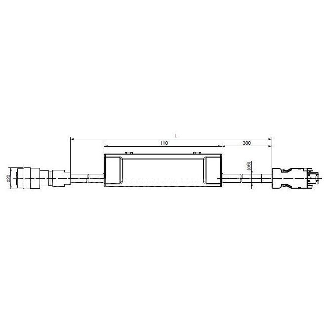 Panasonic MFECA0050ETE A6 Series Encoder Cable MFGD