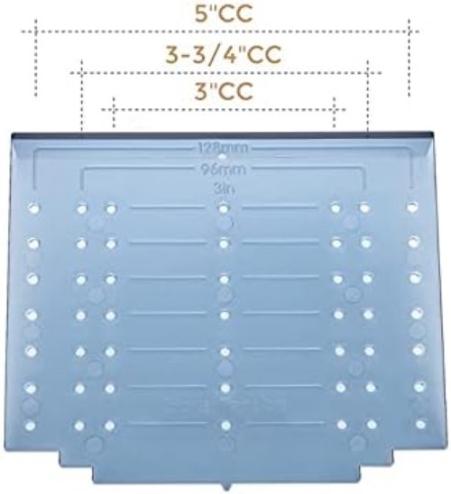 Versatile DIY Cabinet Door & Drawer Installation Template Kit for Knobs & Pulls