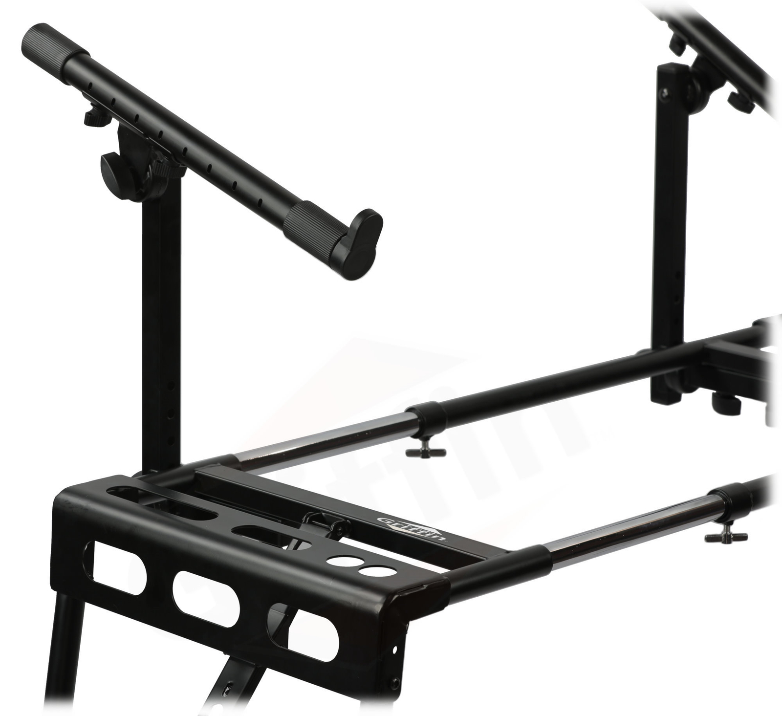 Keyboard Stand DJ Workstation Table Top Piano Holder 2-Tier Double Studio Mount