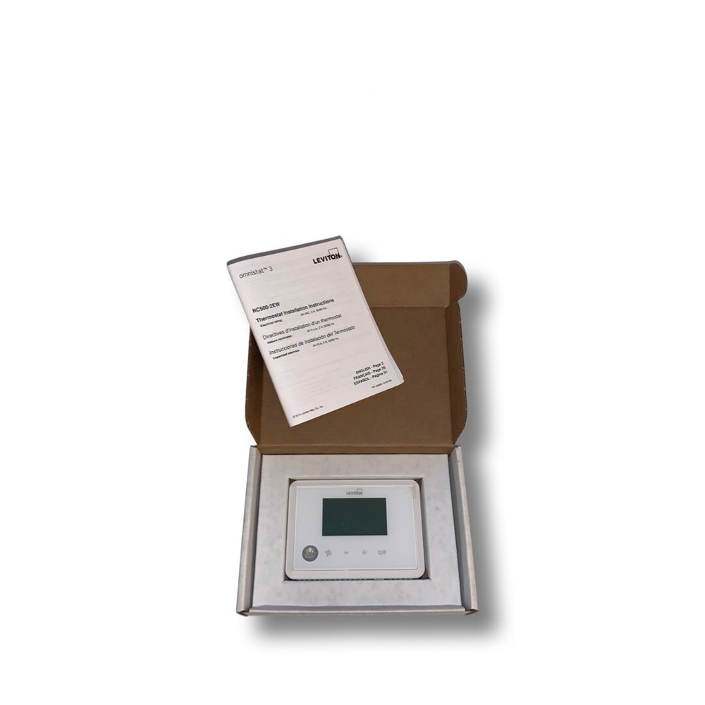 LEVITON omnistat 3 PROGRAMABLE thermostat. 
