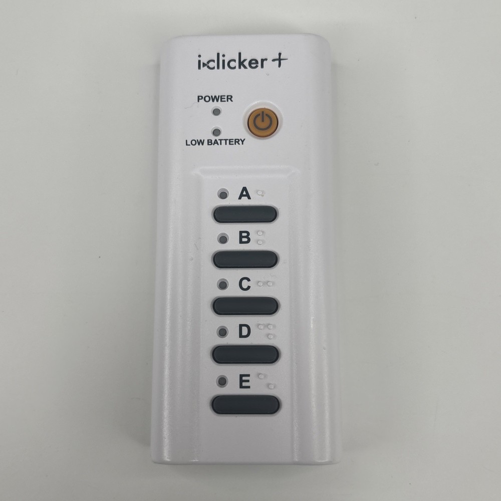 iClicker Plus RLR15 White Wireless Classroom Response System Remote Control