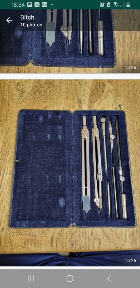 GERMAN COMPASSES DRAUGHTSMAN SET