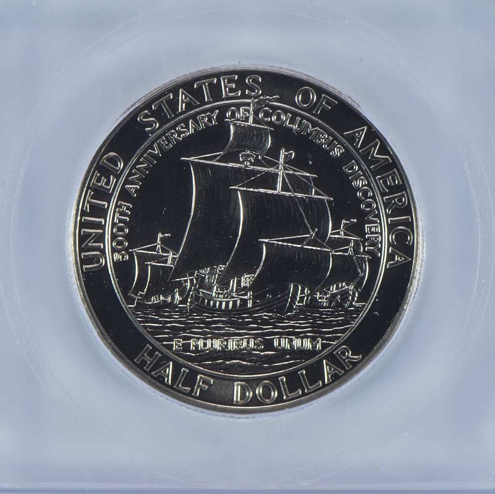1992-D Columbus Commemorative Half Dollar MS70 ICG