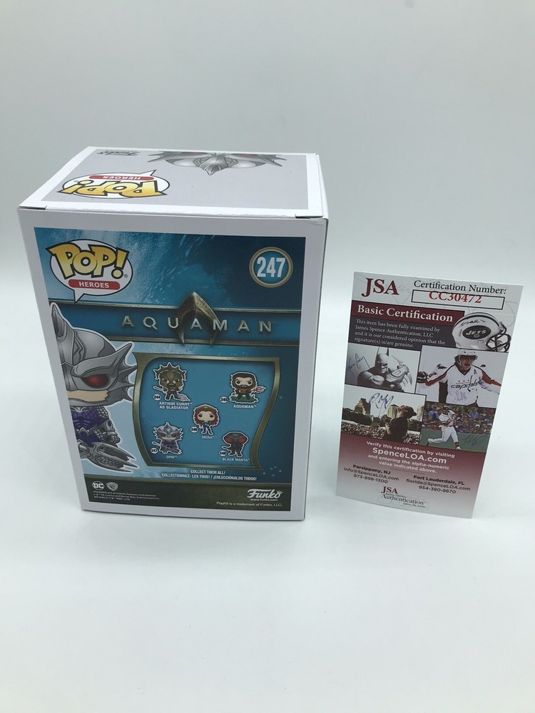 PATRICK WILSON HAND SIGNED ORM AQUAMAN DC FUNKO POP WITH JSA COA