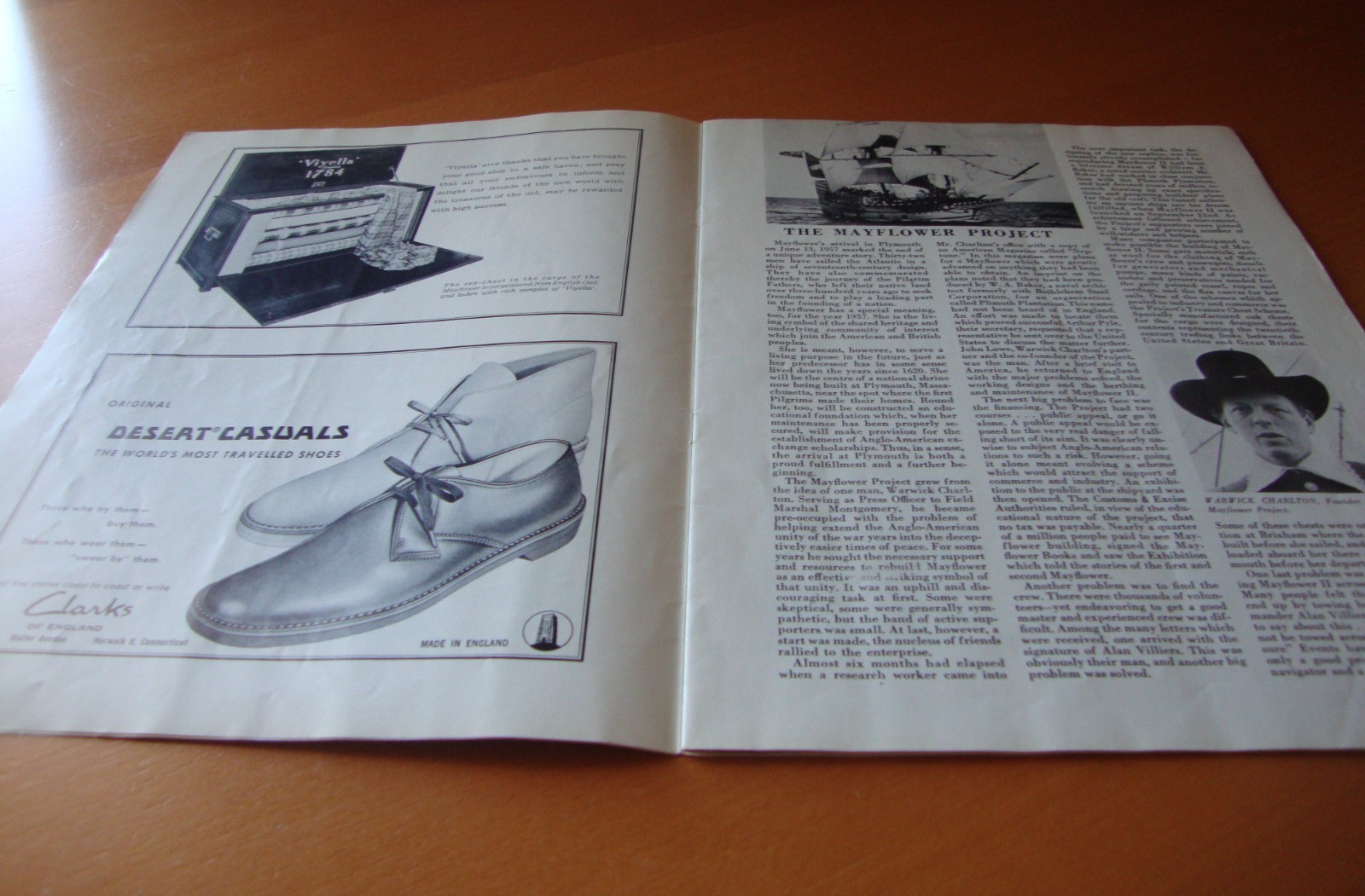 Vintage Mayflower II Official Souvenir Booklet NY Mayflower II Exposition 1957