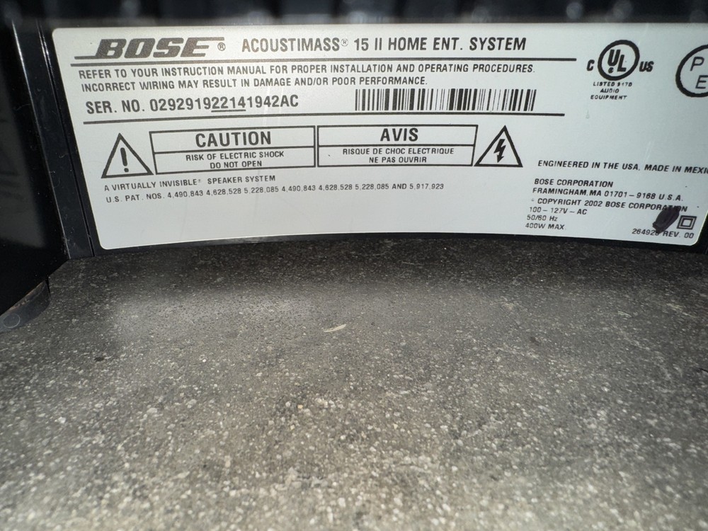 Bose Acoustimass 15 II Subwoofer