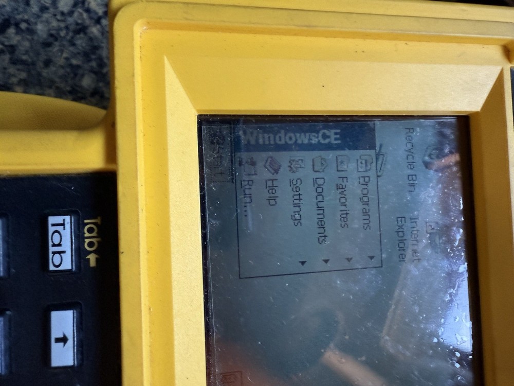 Trimble TSCe Field Controller Data Collector Power on Power Supply / Soft case
