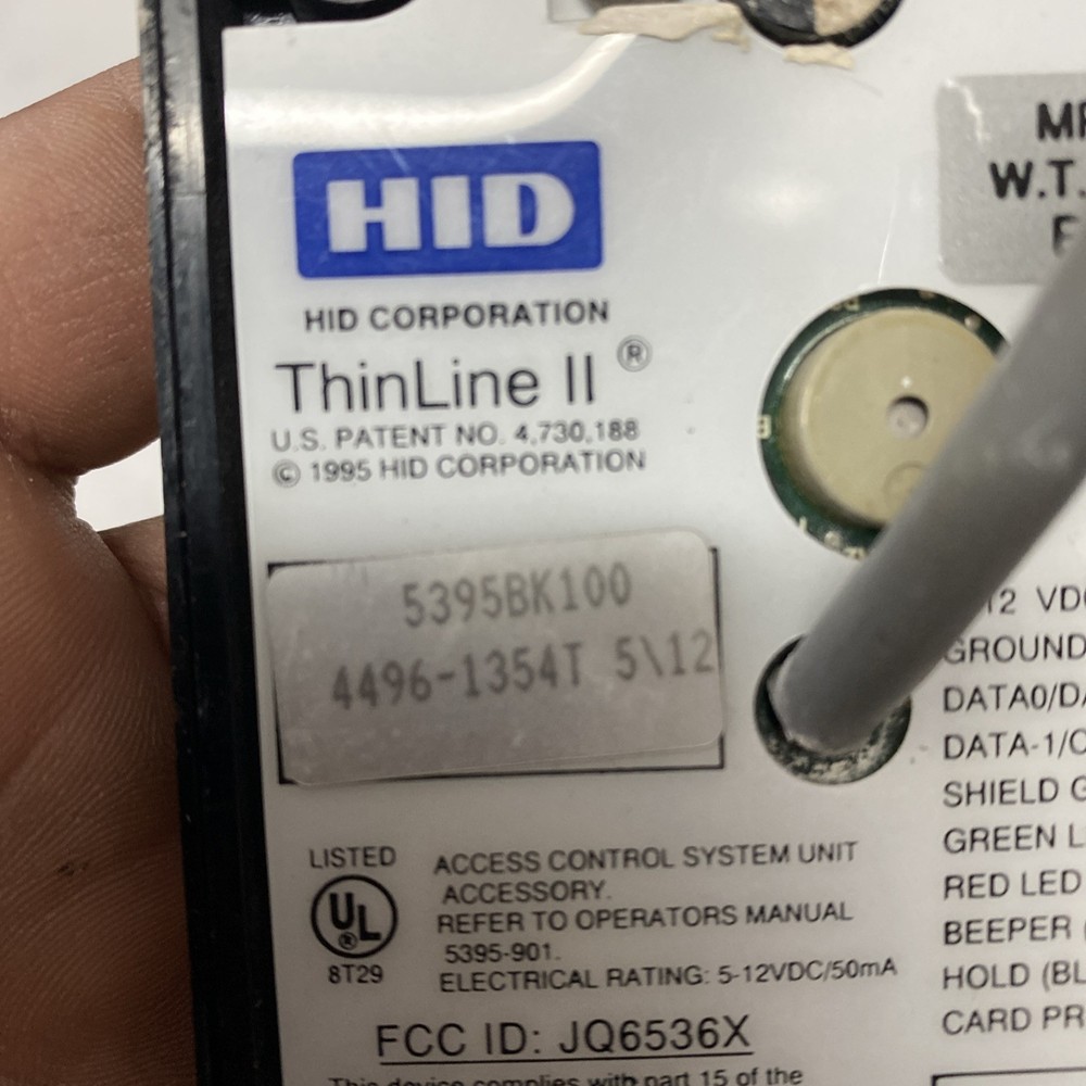 HID 5395BK100 Proximity Card Reader ThinLine II Wall Switch
