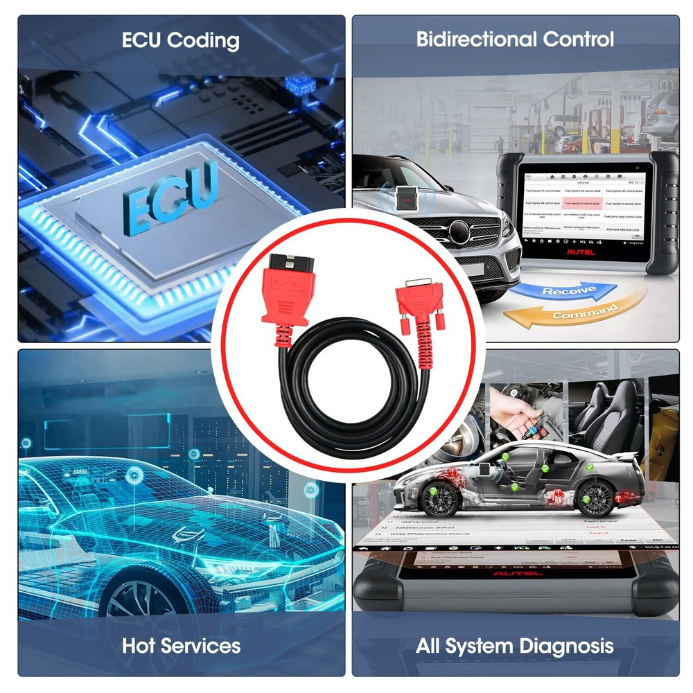 OBD2 Main Test Data Cable OBDII For Autel MaxiCOM MK808 MX808 Diagnostic Scanner