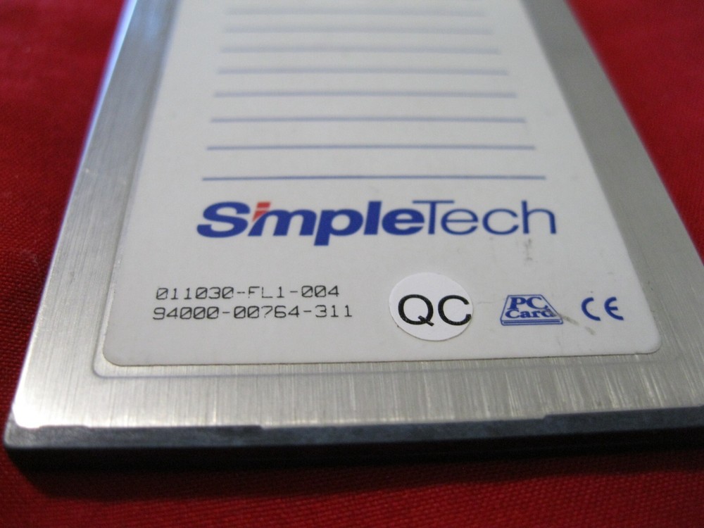SIMPLETECH ATA PC CARD FLASH STORAGE 512MB TESTED! FAST FREE SHIPPING!!