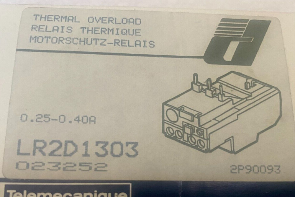 Telemecanique LR2D1303 Thermal overload relay